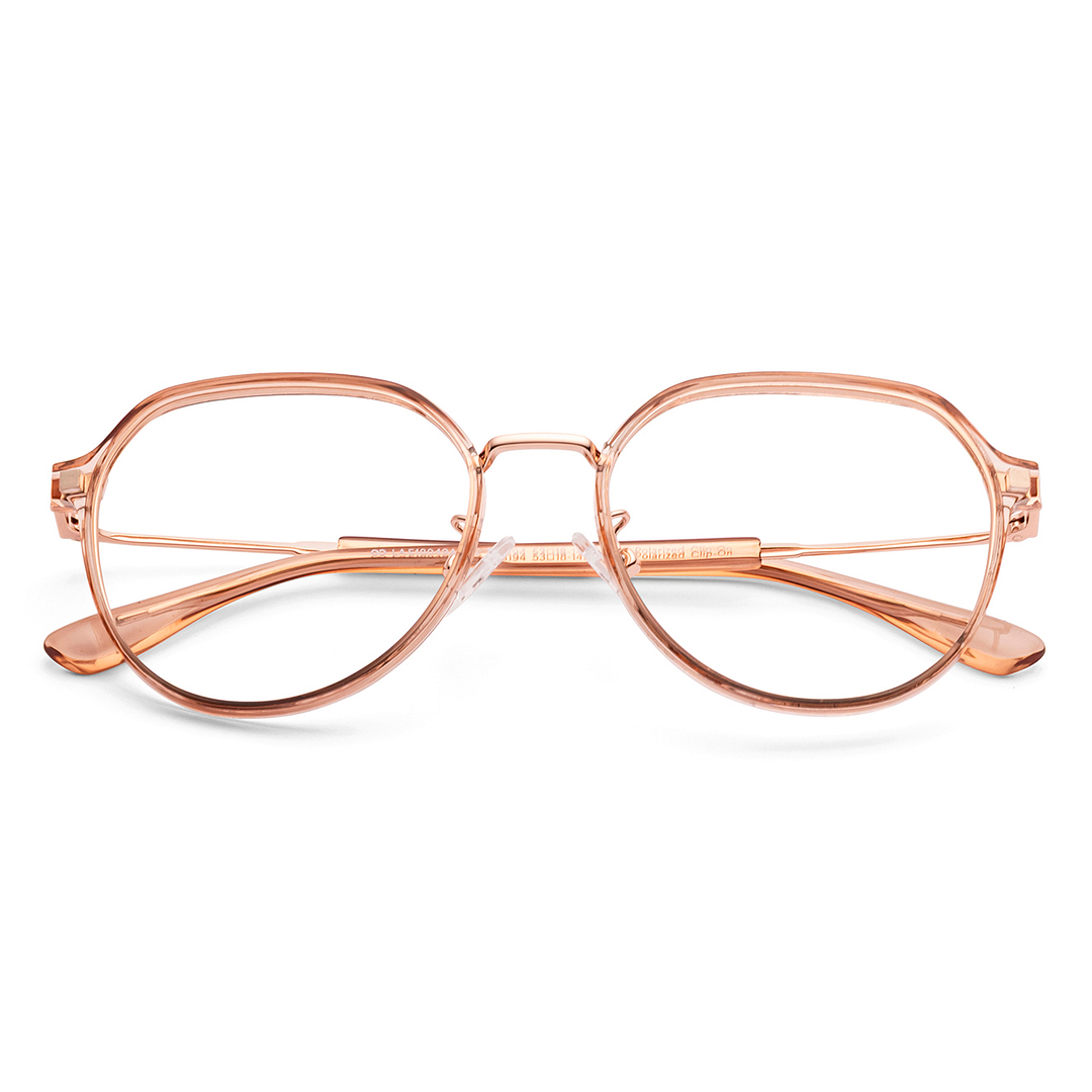 Lenskart Air Rose Gold Full Rim Round right side