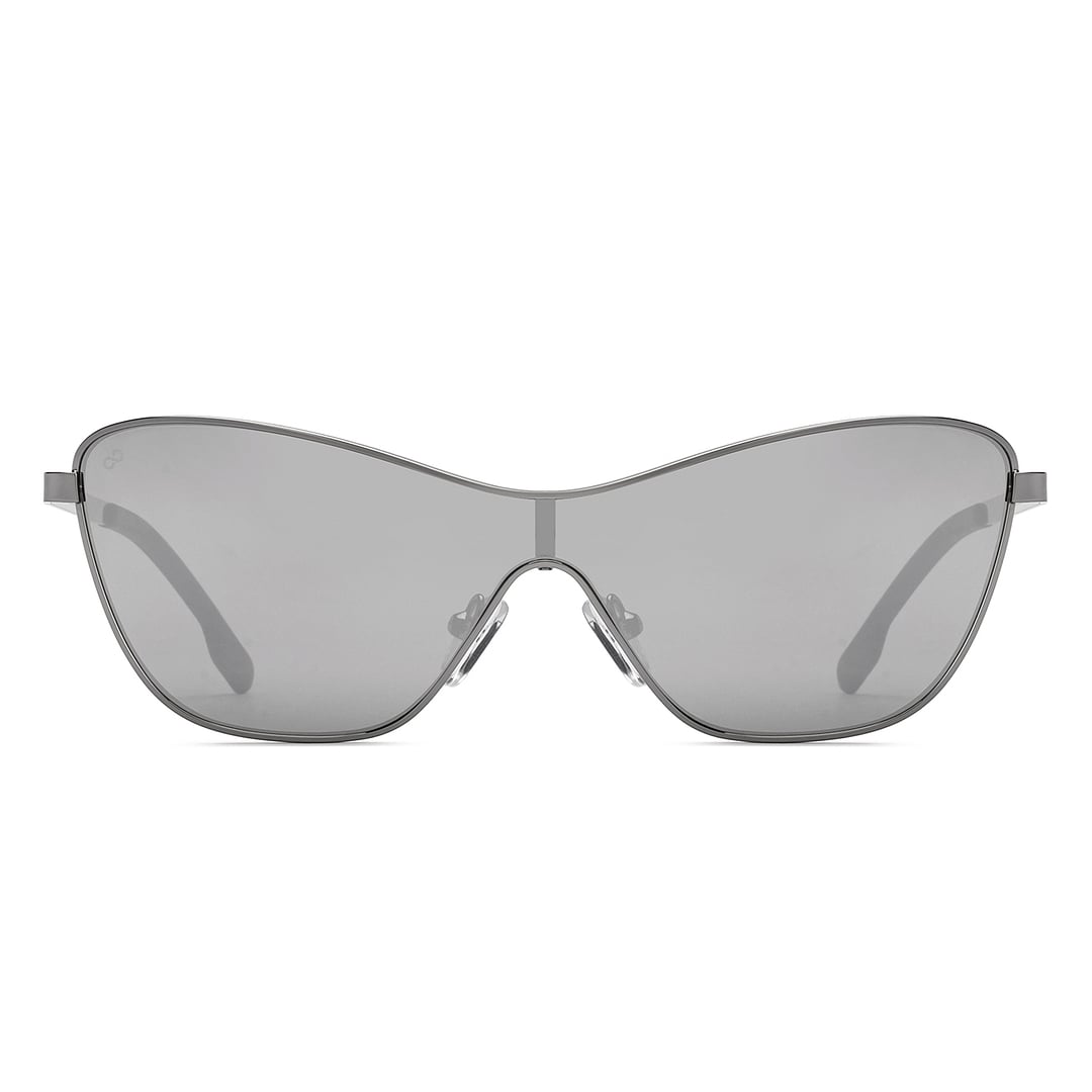 Lenskart Studio Online Gunmetal Full Rim Cat Eye right side