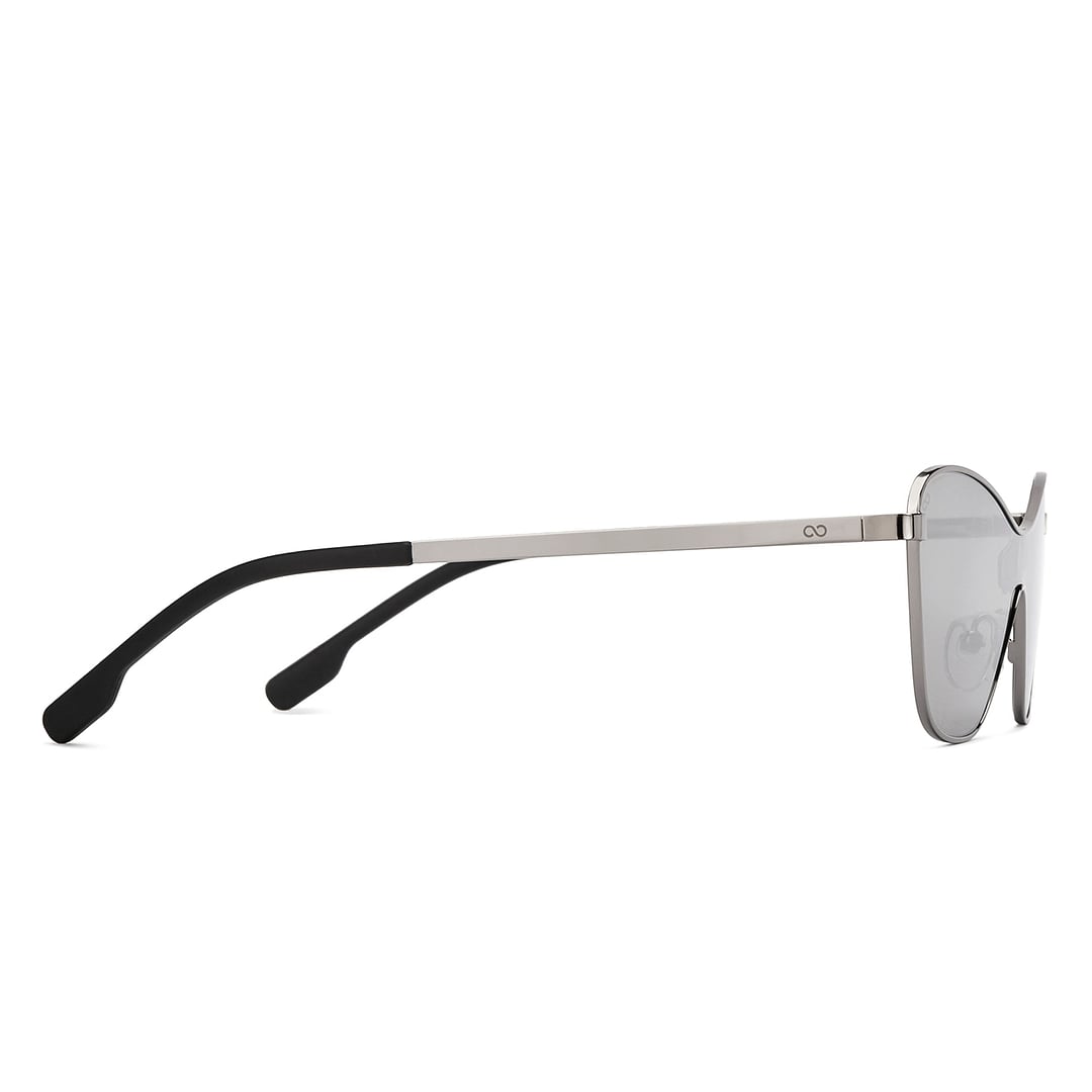 Lenskart Studio Online Gunmetal Full Rim Cat Eye right side