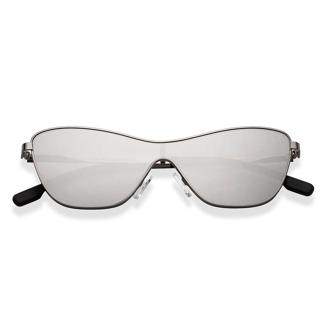 Lenskart Studio Online Gunmetal Full Rim Cat Eye right side