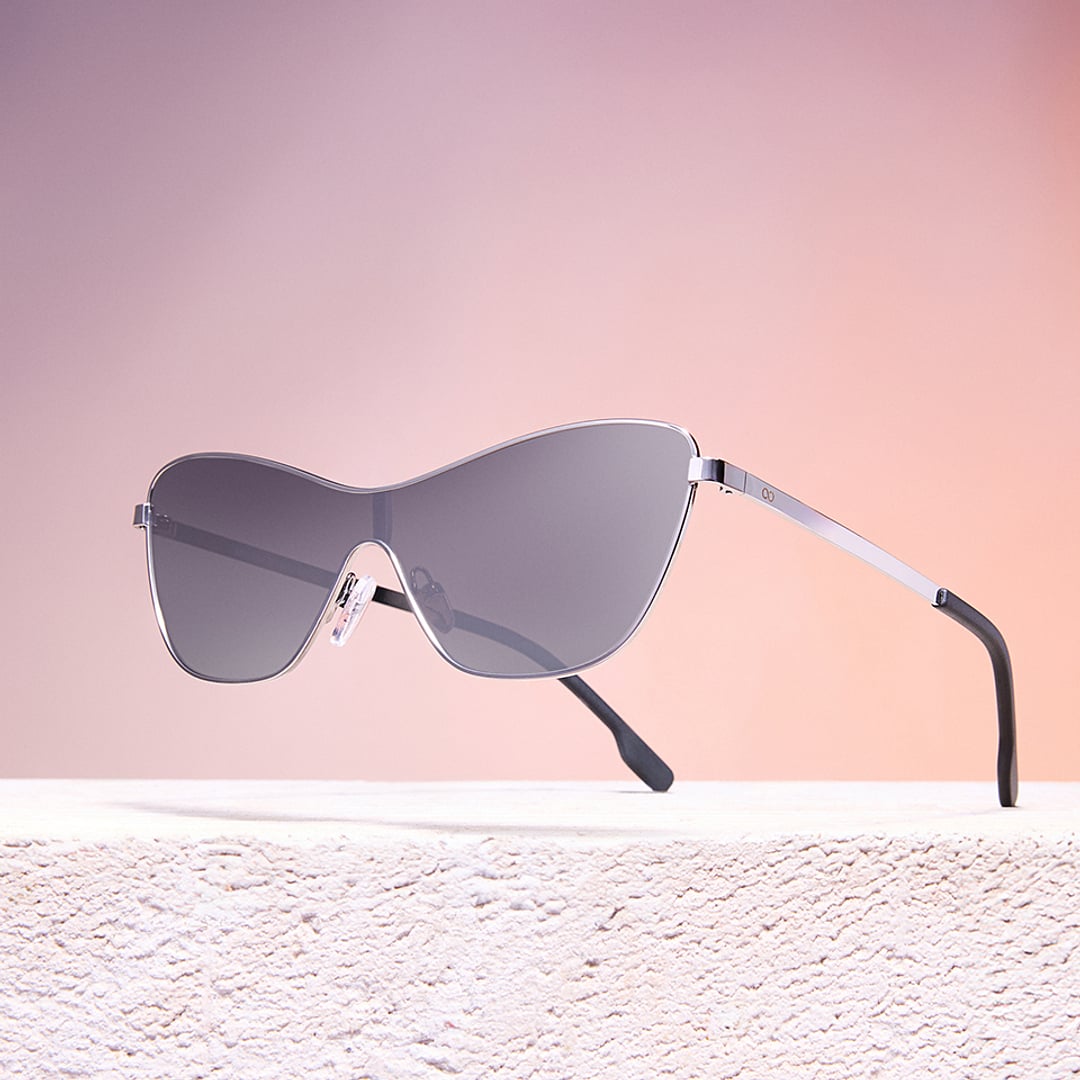 Lenskart Studio Online Gunmetal Full Rim Cat Eye left side