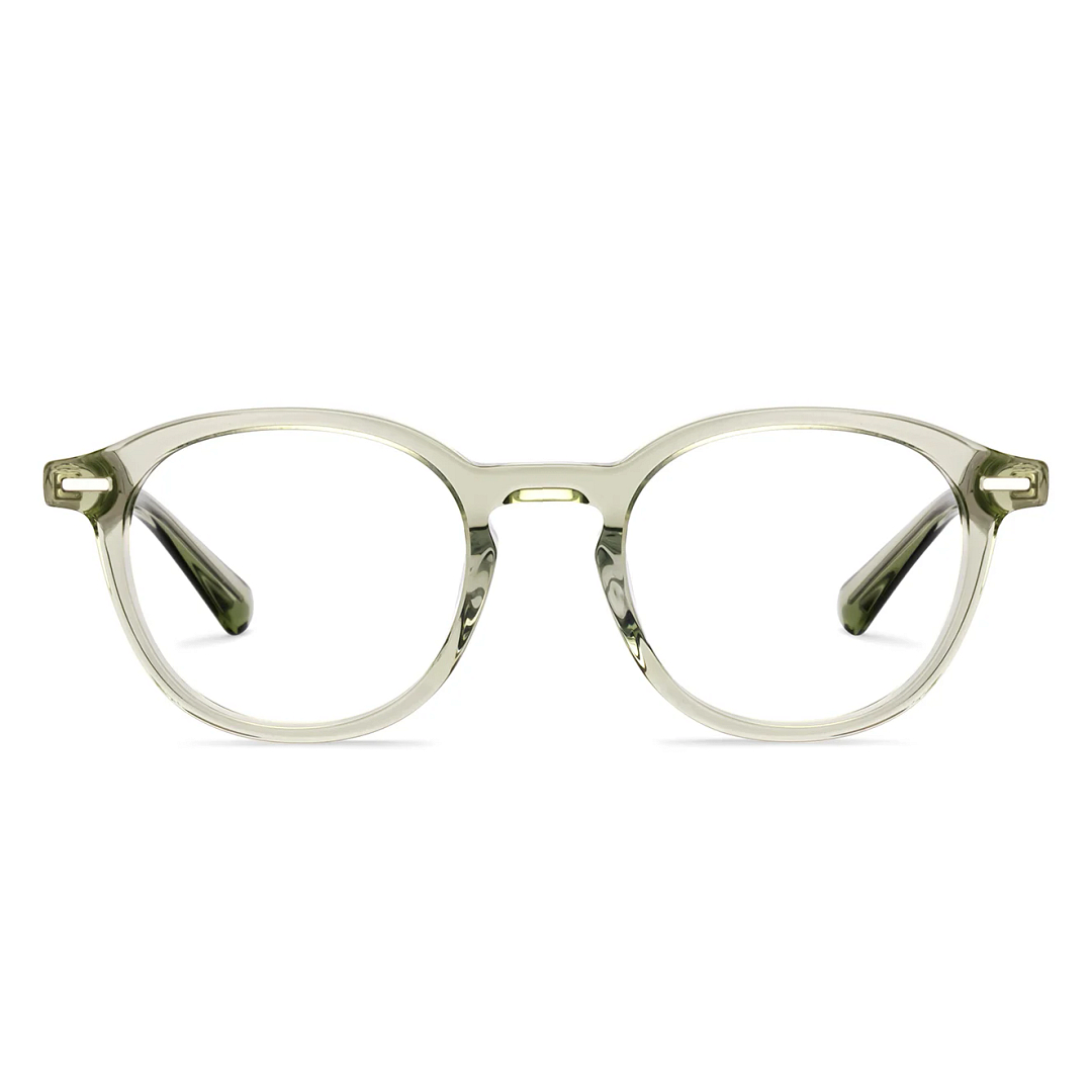 Lenskart STUDIO Olive Green Full Rim Round right side