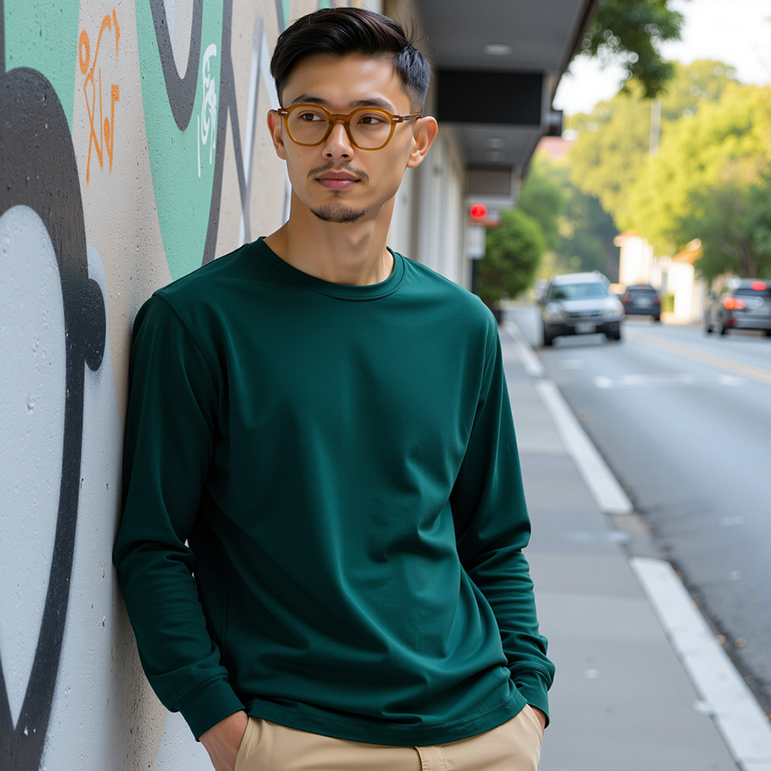 Lenskart STUDIO Orange Full Rim Geometric right side