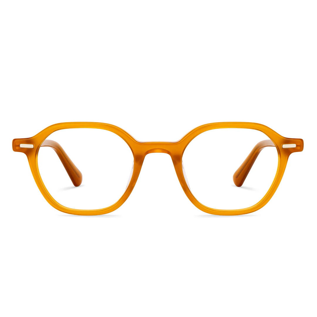 Lenskart STUDIO Orange Full Rim Geometric right side