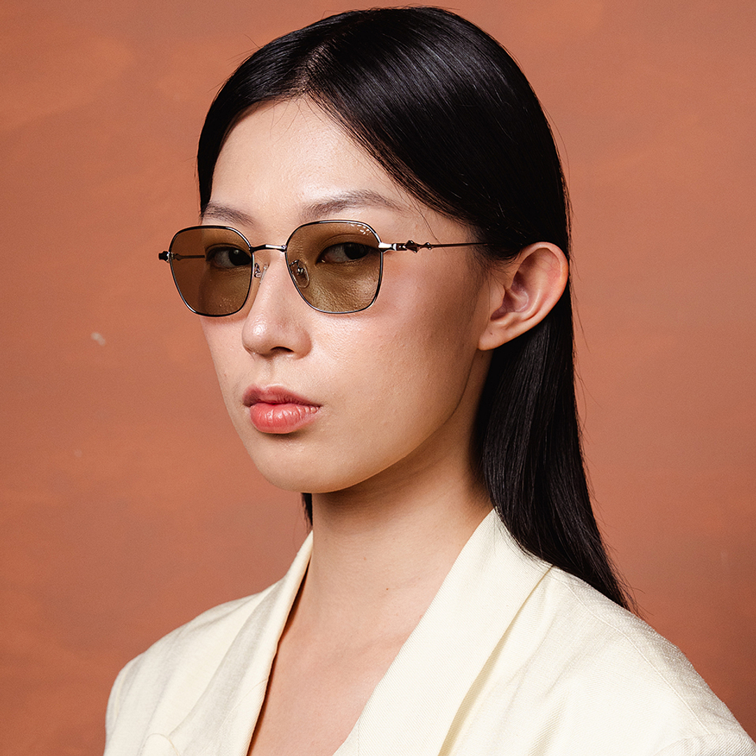 Lenskart Silver Full Rim Geometric right side