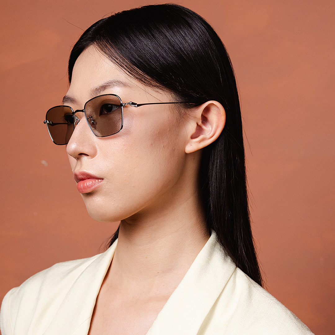 Lenskart Silver Full Rim Rectangle right side