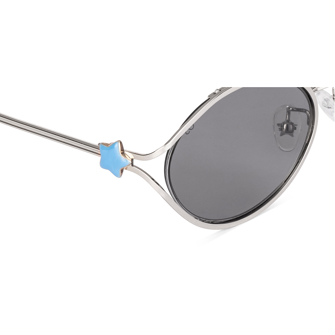 Lenskart Silver Full Rim Oval left side