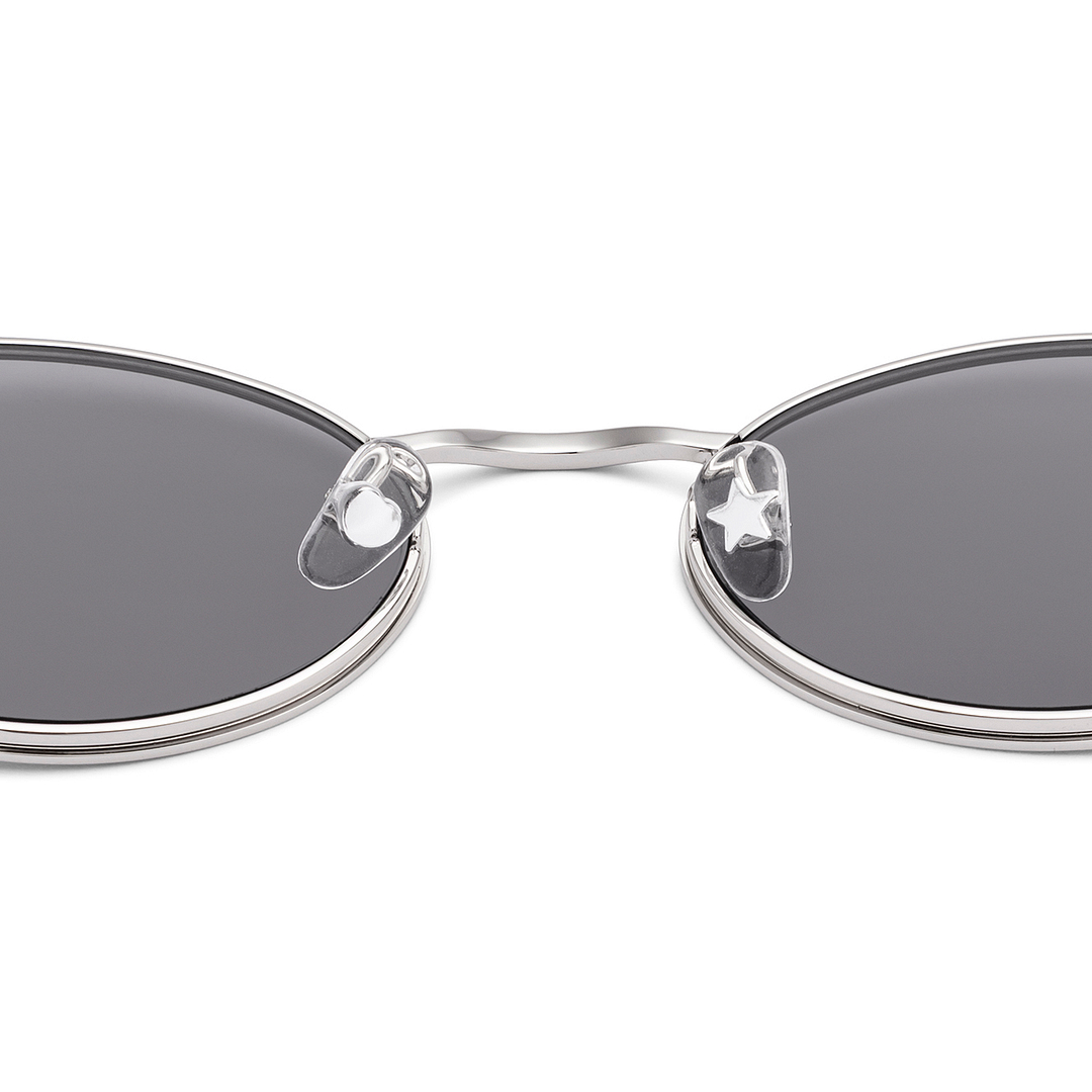 Lenskart Silver Full Rim Oval left side