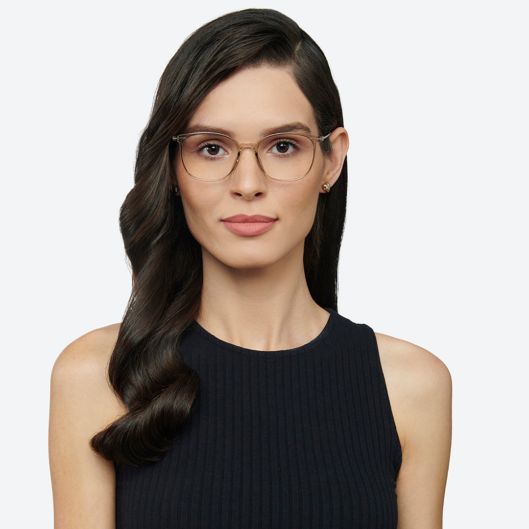 لينسكارت إير رمادي شفاف حافة كاملة دائري left side