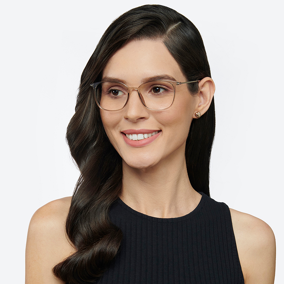 لينسكارت إير رمادي شفاف حافة كاملة دائري right side