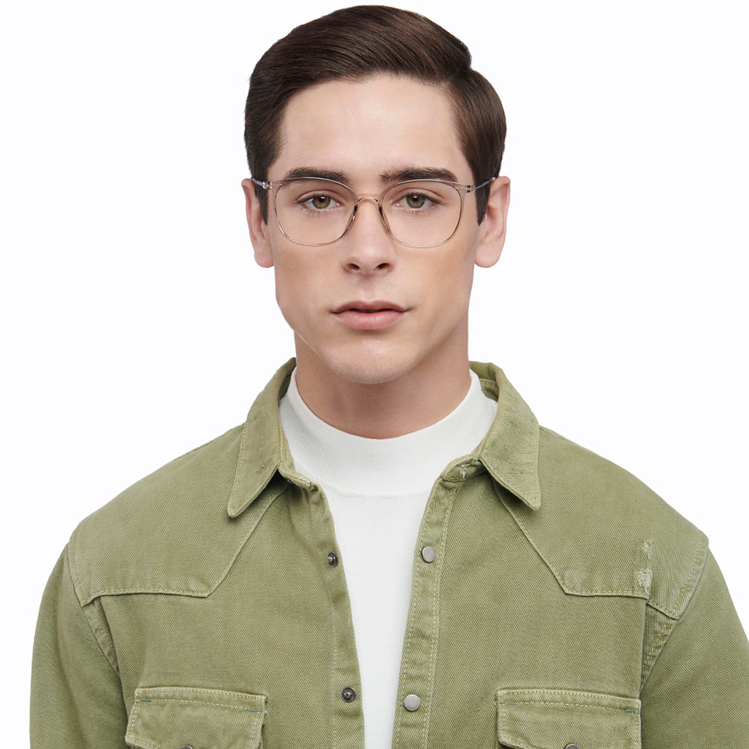 لينسكارت إير رمادي شفاف حافة كاملة دائري left side