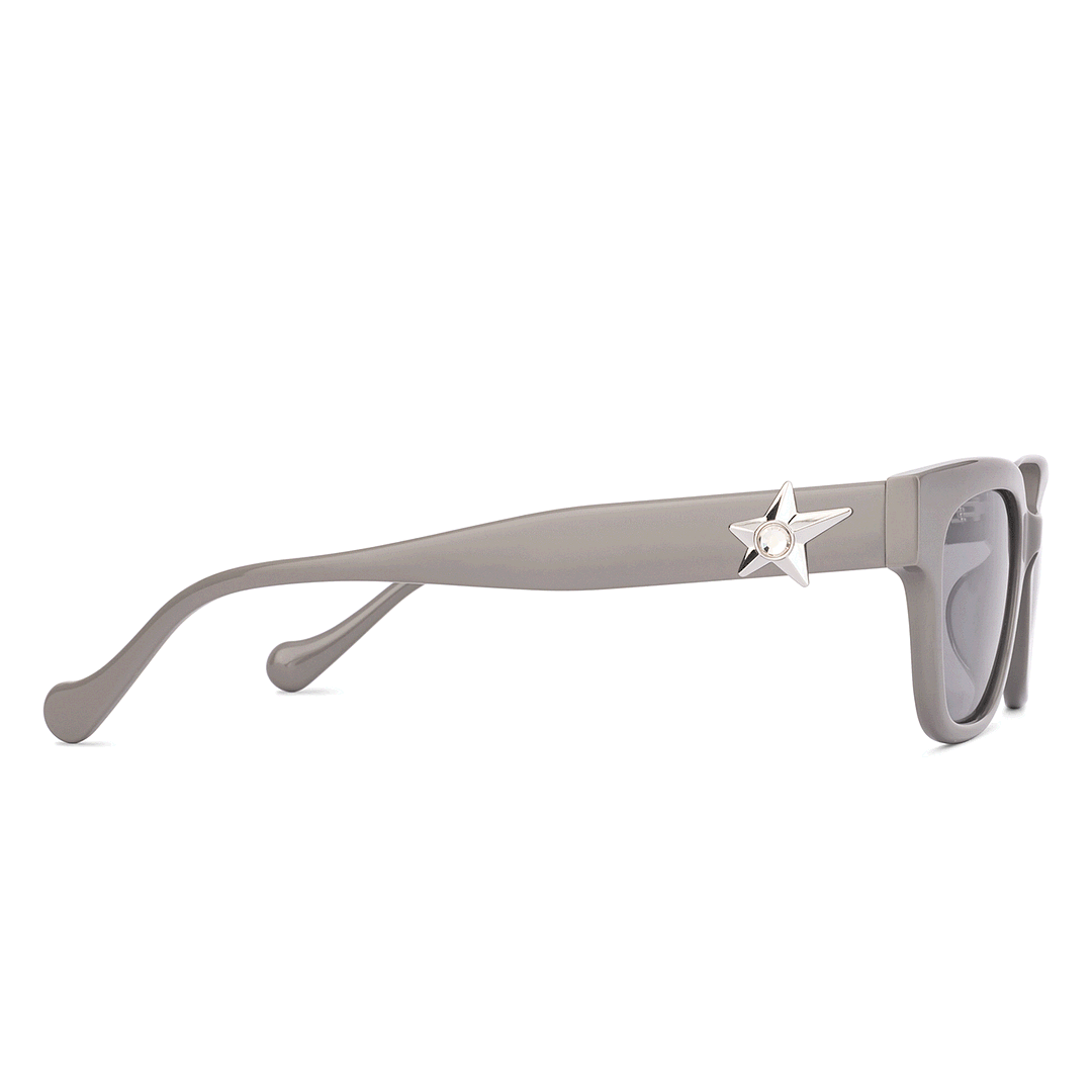 Lenskart Grey Full Rim Rectangle left side