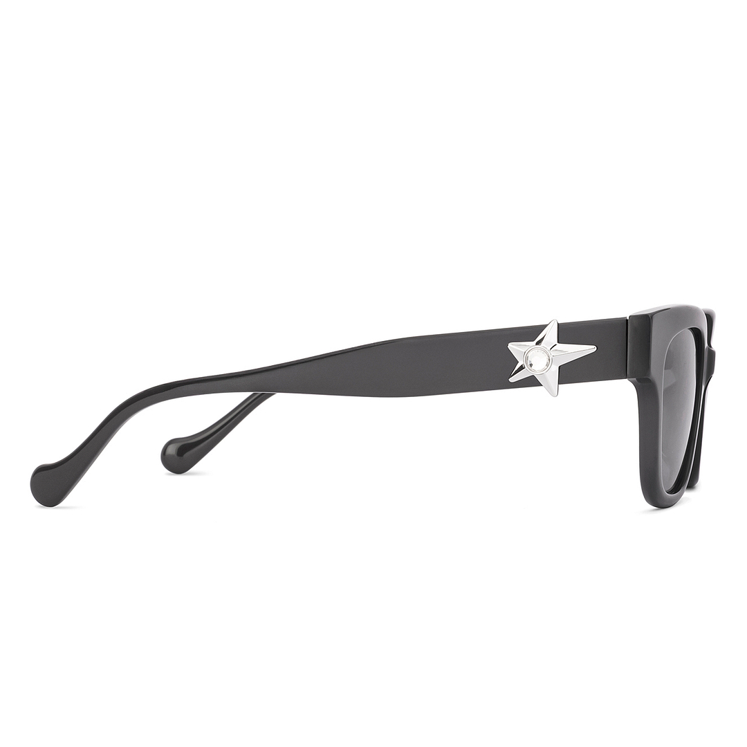 Lenskart Dark Grey Full Rim Rectangle left side