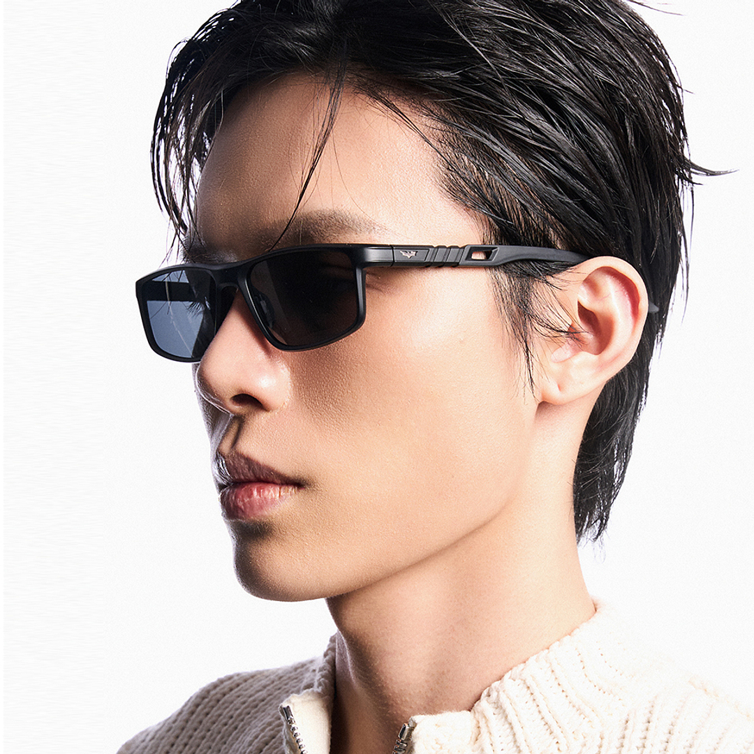 Lenskart Matte Black Full Rim Rectangle left side