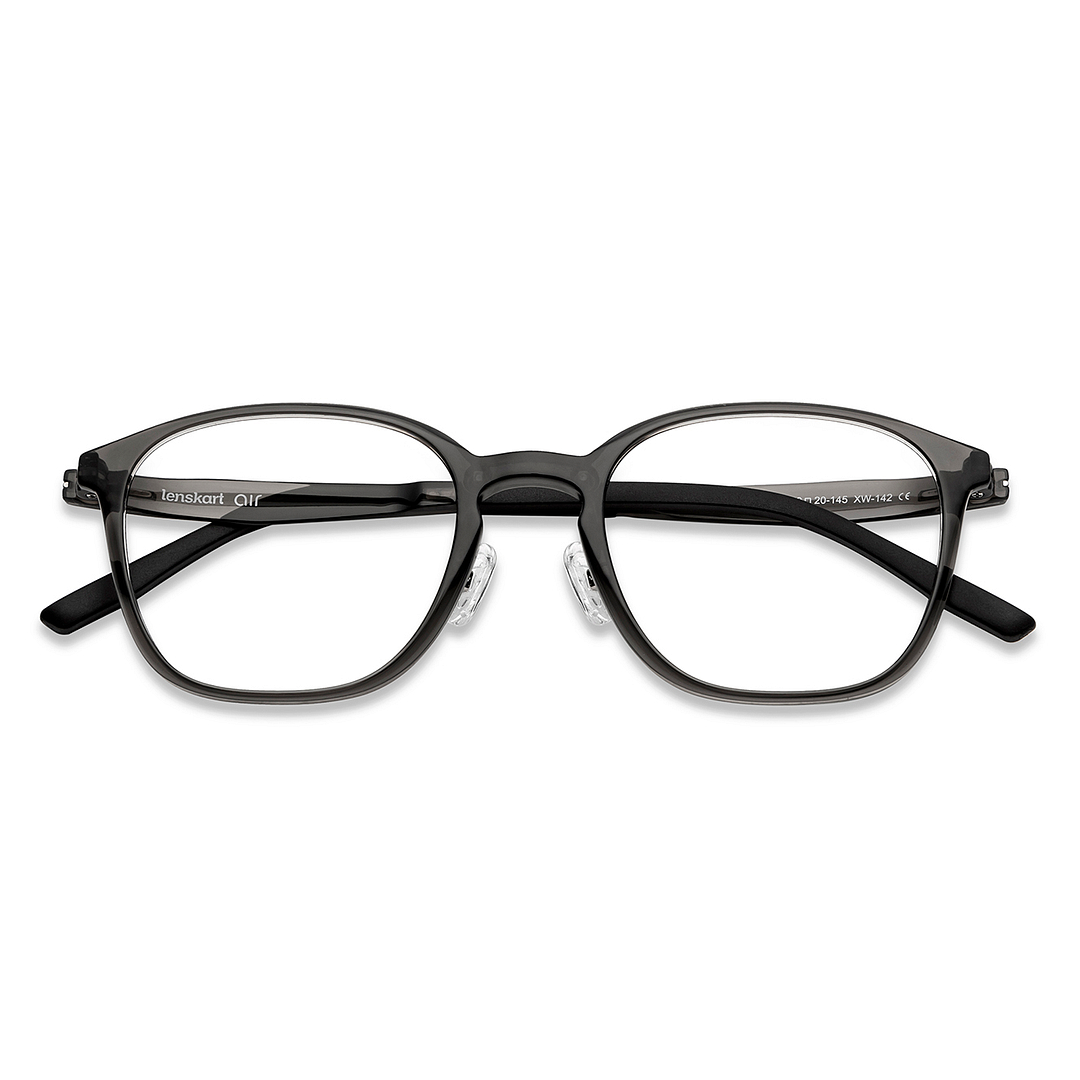 Lenskart Air Online Gray Transparent Full Rim Square left side