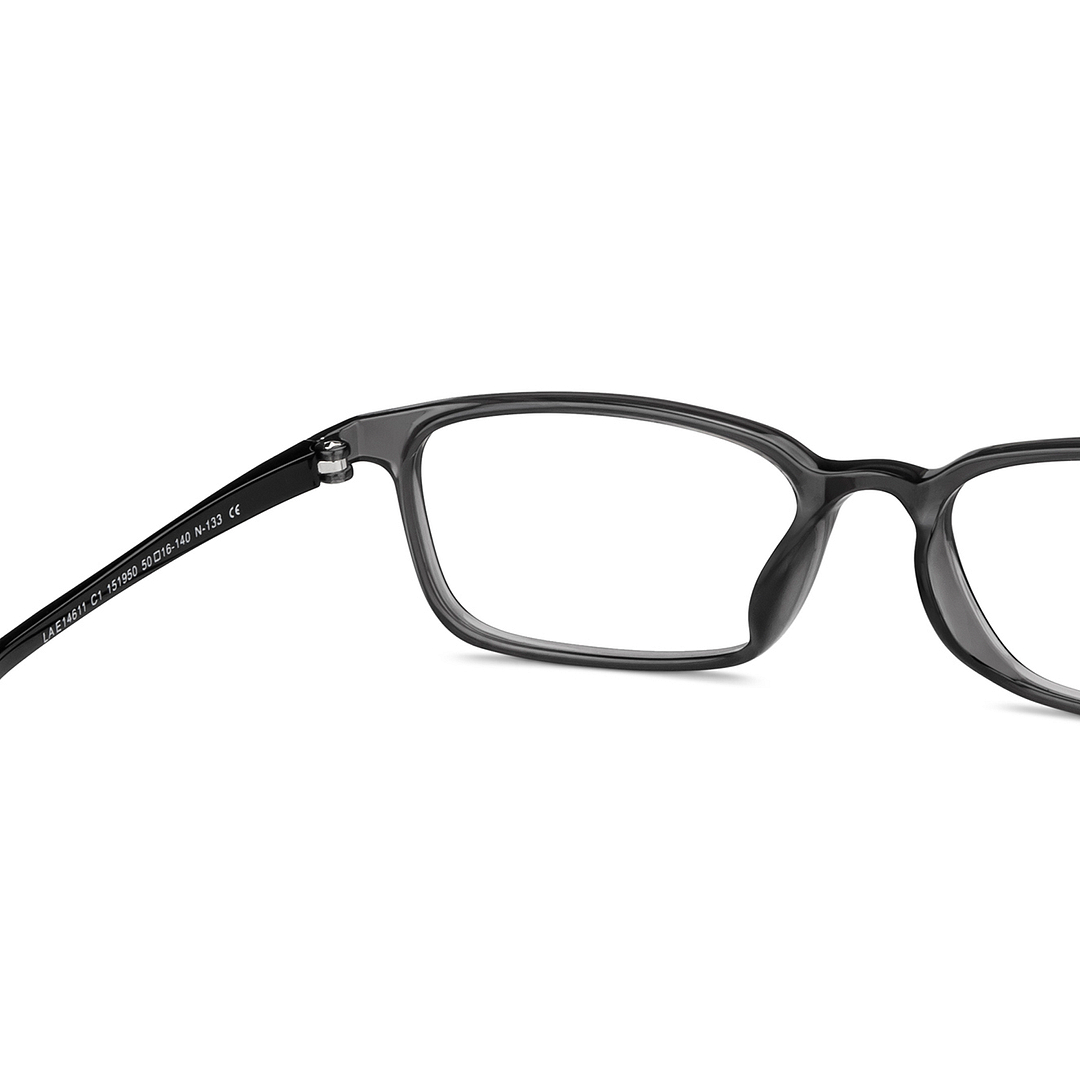 Lenskart Air Online Gray Transparent Full Rim Rectangle right side