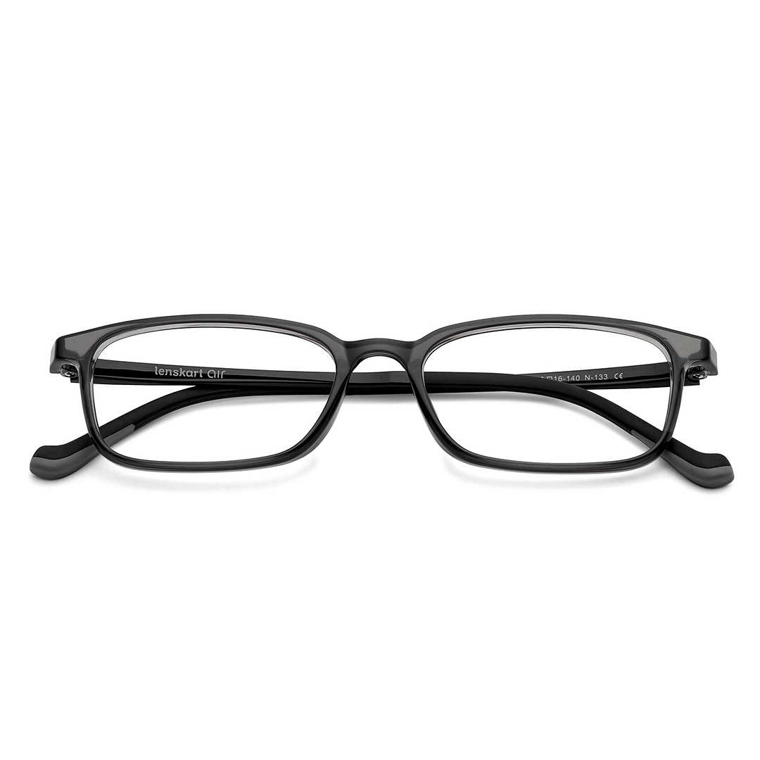 Lenskart Air Online Gray Transparent Full Rim Rectangle left side