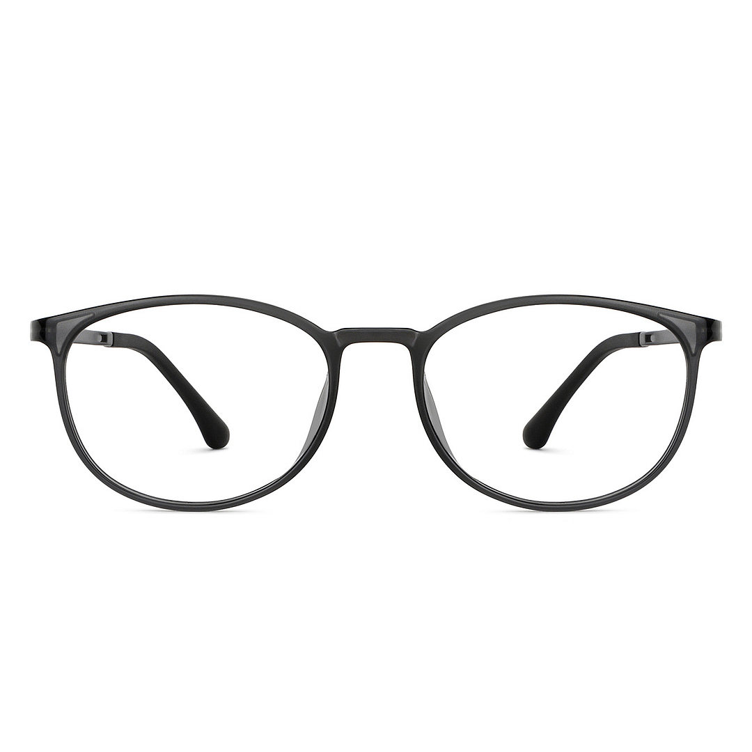 Lenskart Air Online Gray Transparent Full Rim Round left side