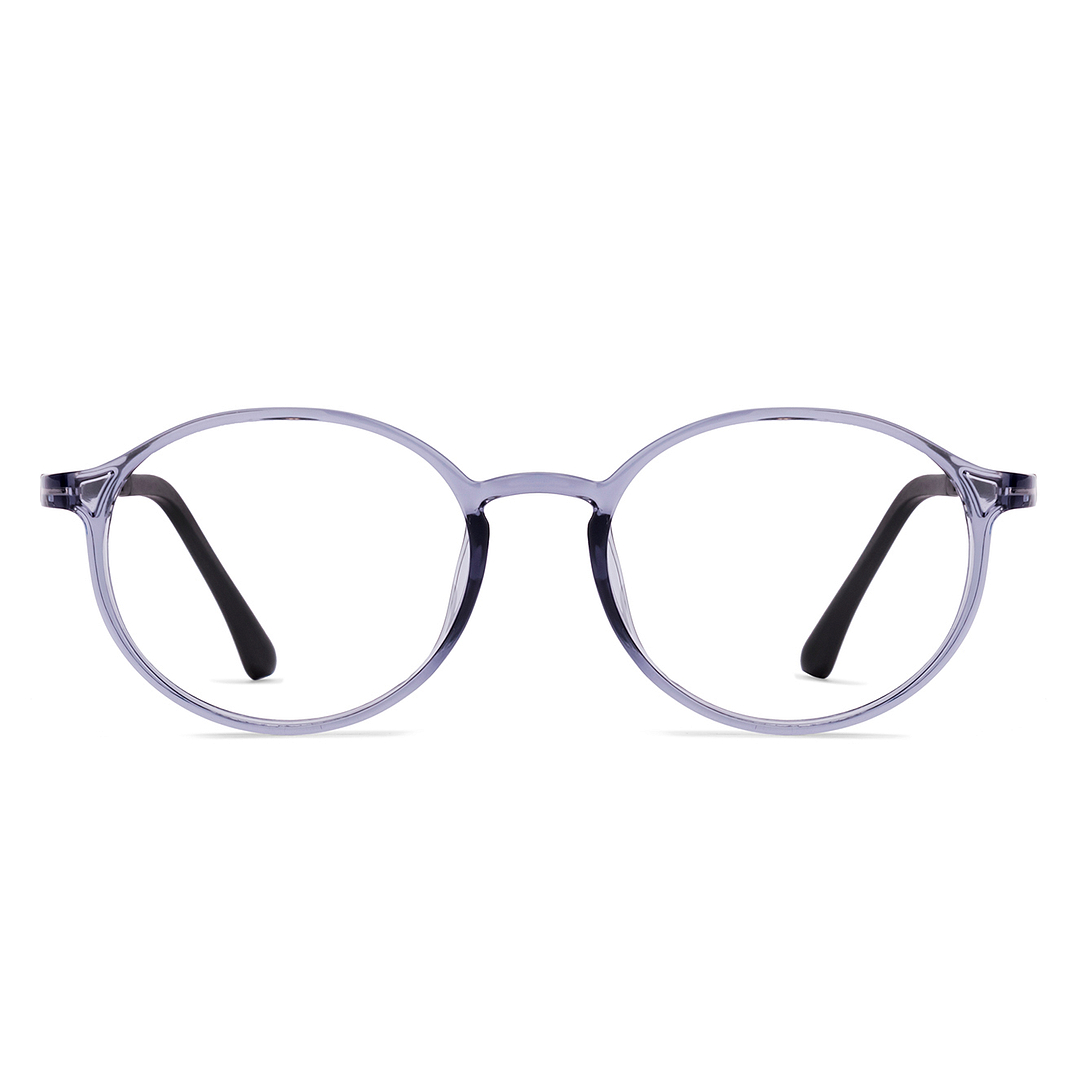 Lenskart Air Online Gray Transparent Full Rim Round right side