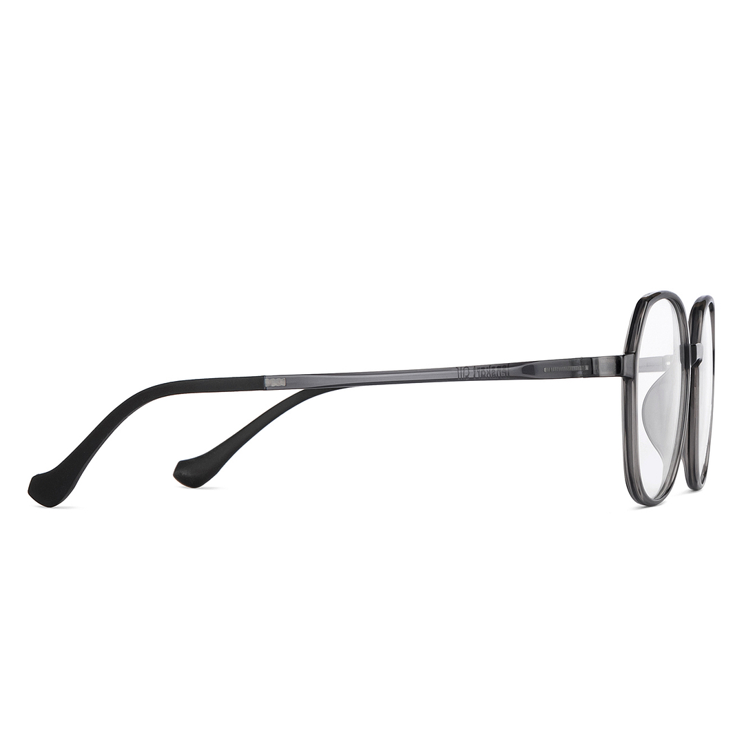 Lenskart Air Online Gray Transparent Full Rim Round left side