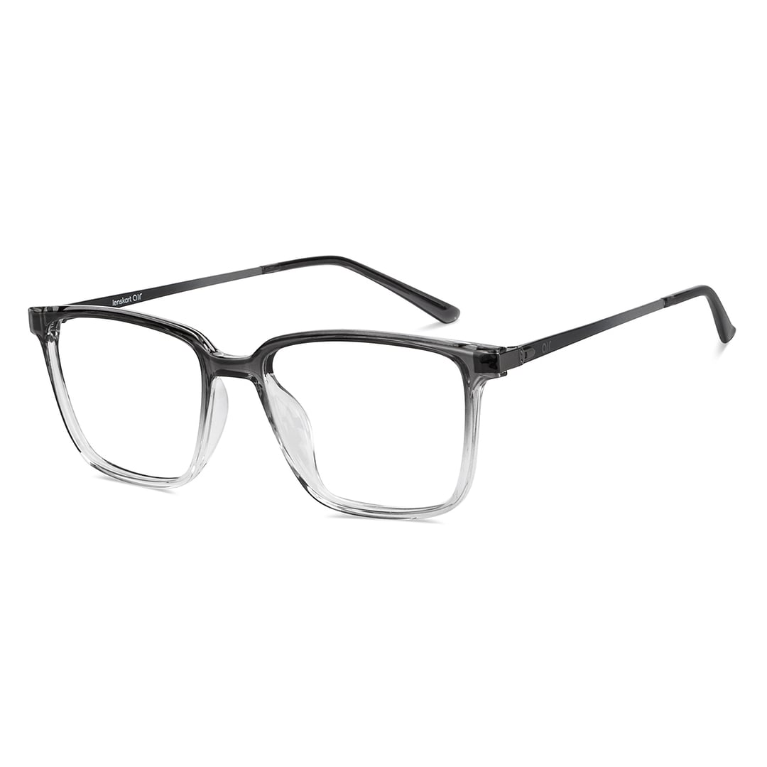Lenskart Air Gray Transparent Full Rim Rectangle right side