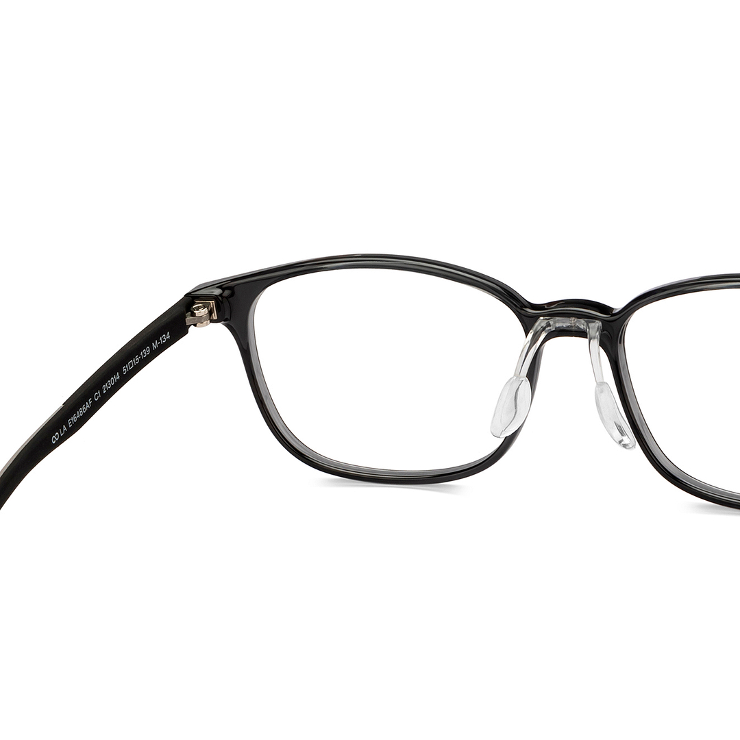 Lenskart Air Gray Transparent Full Rim Rectangle right side