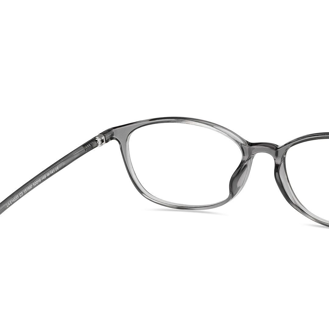 Lenskart Air Online Gray Transparent Full Rim Cat Eye right side