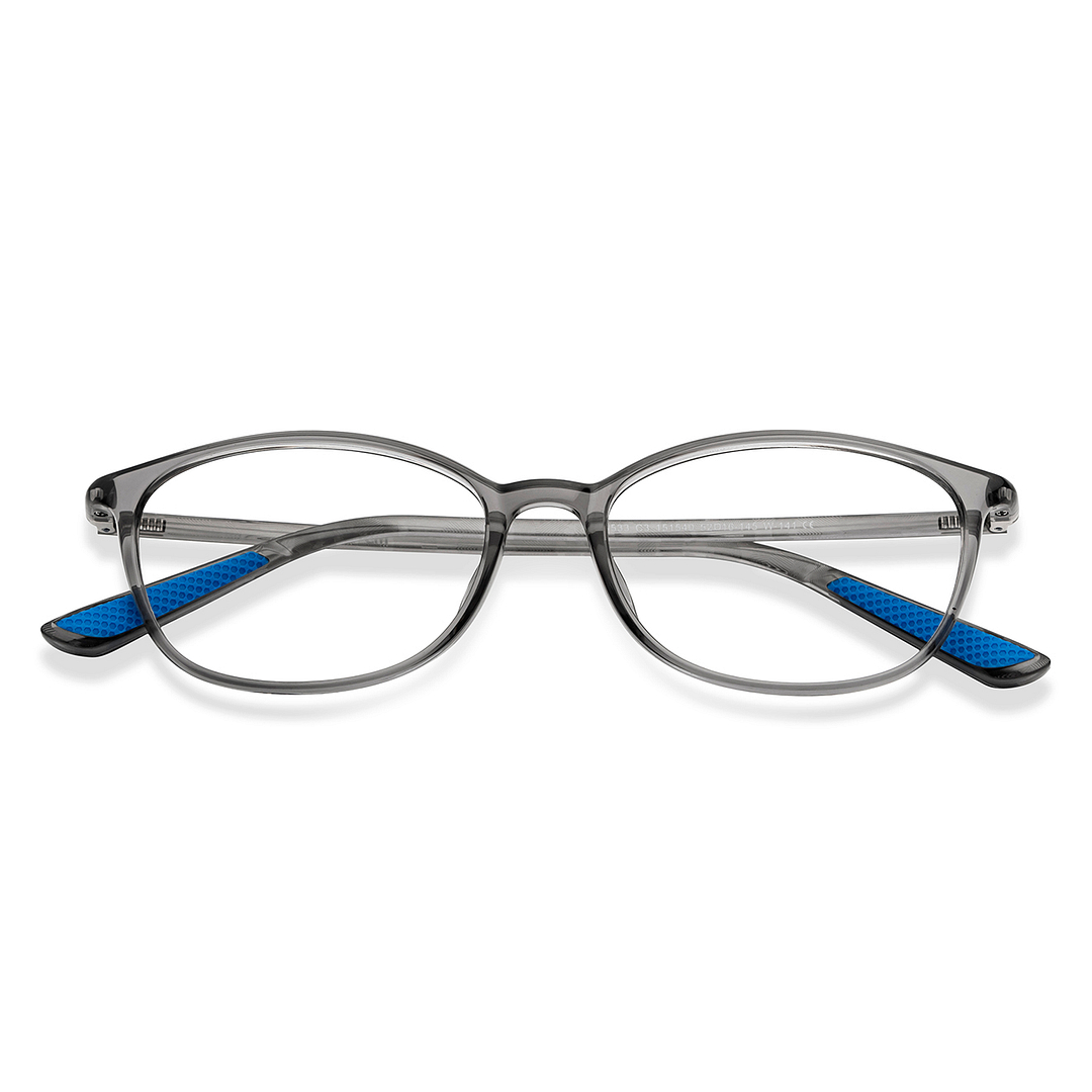 Lenskart Air Online Gray Transparent Full Rim Cat Eye left side