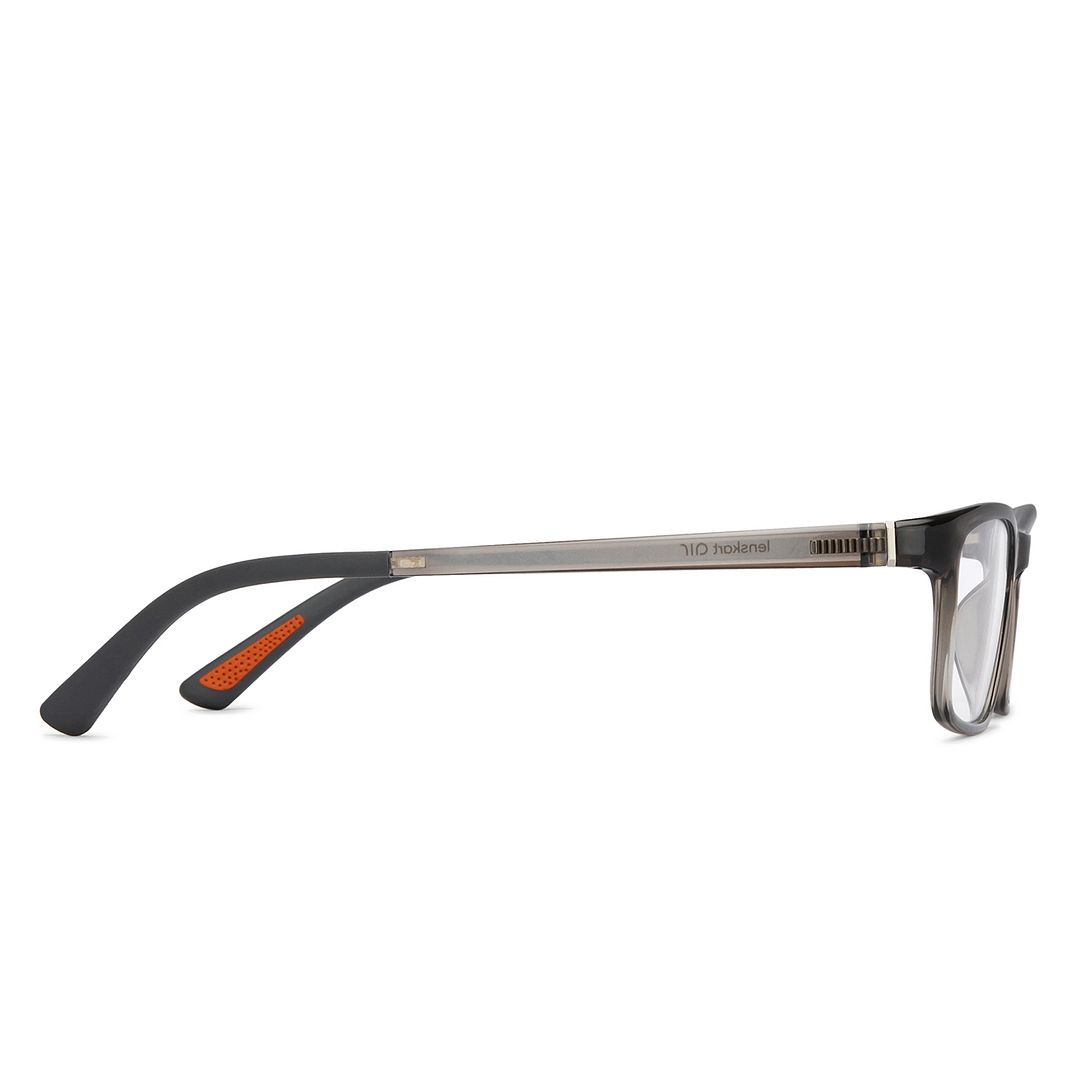 Lenskart Air Online Gray Transparent Full Rim Rectangle right side