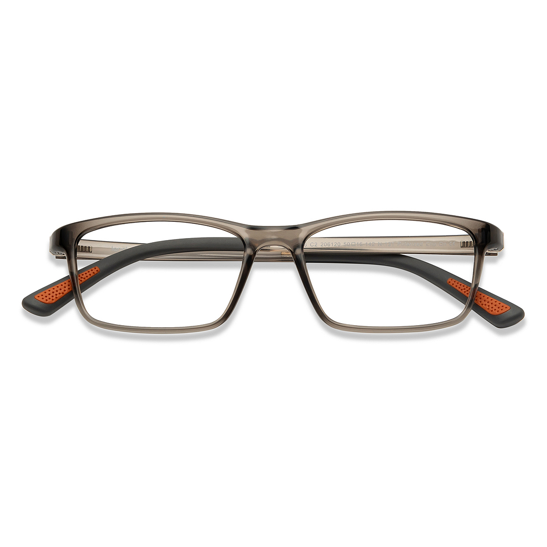 Lenskart Air Online Gray Transparent Full Rim Rectangle right side