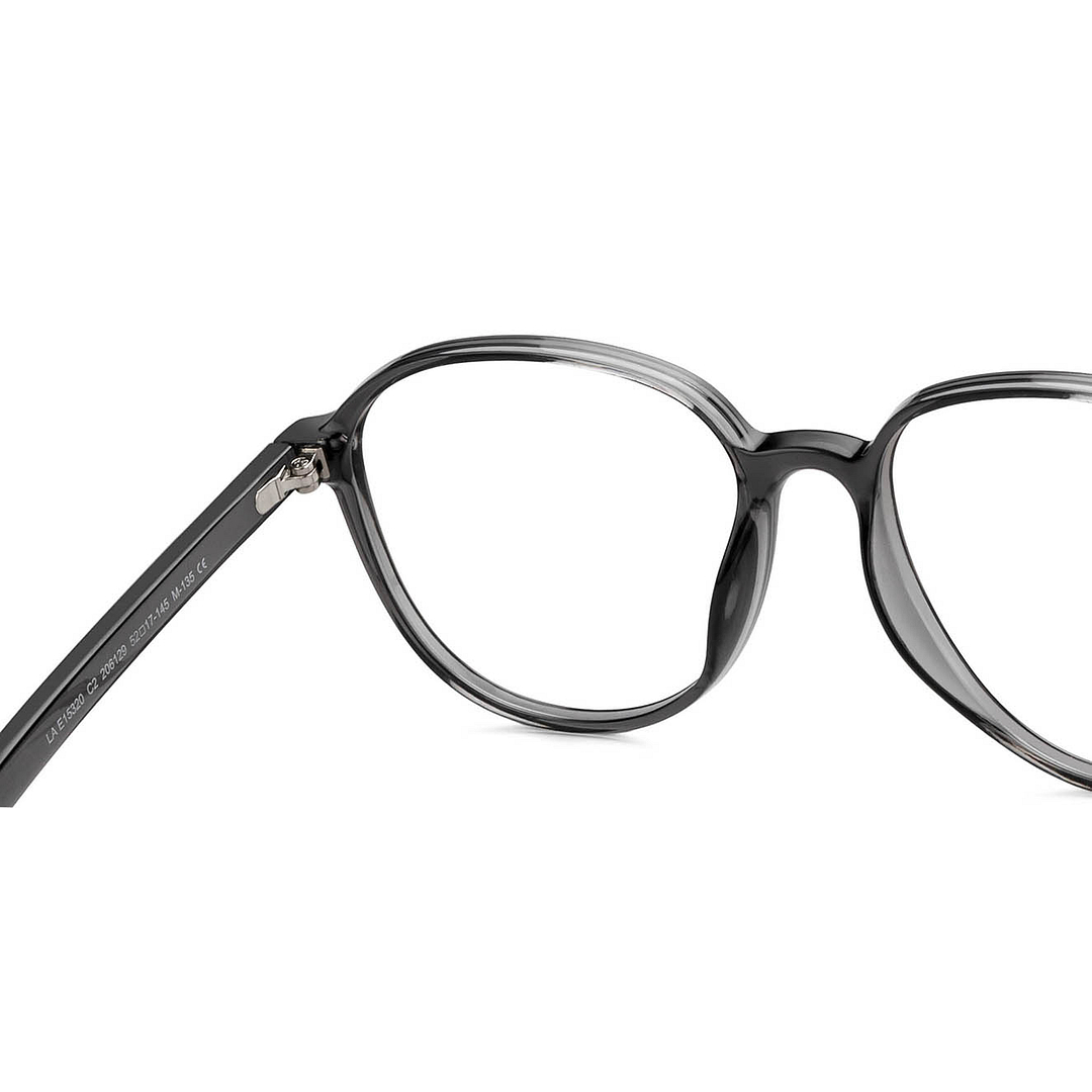 Lenskart Air Online Gray Transparent Full Rim Round right side