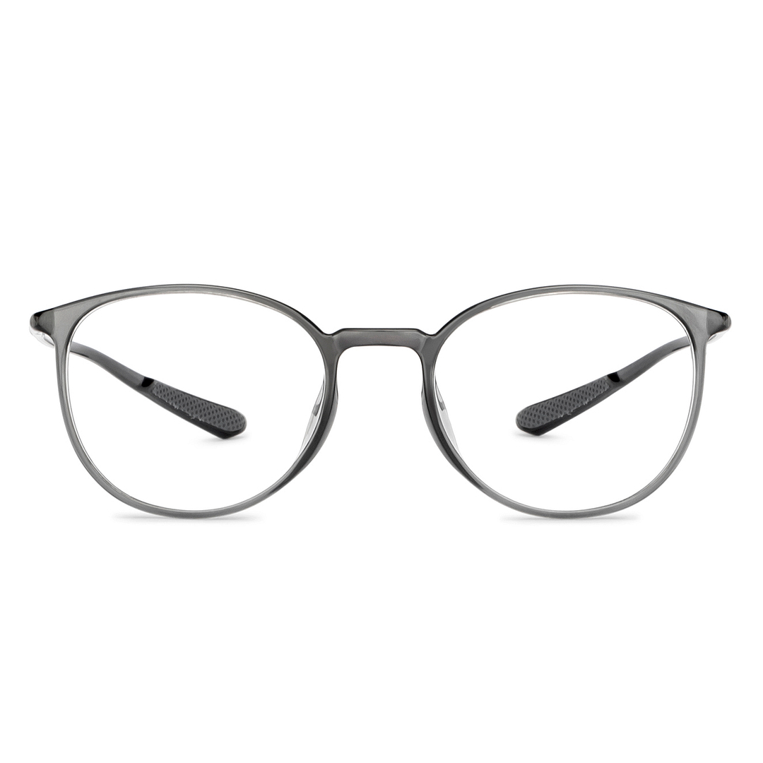 Lenskart Air Gray Transparent Full Rim Round right side