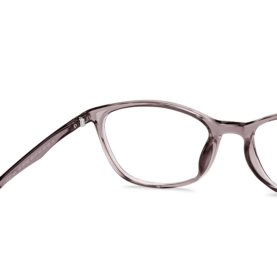 Lenskart Air Gray Transparent Full Rim Cat Eye right side