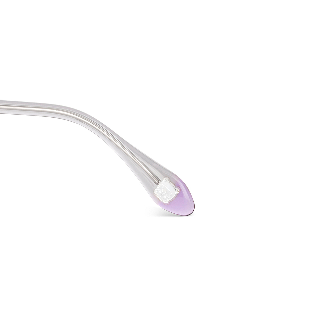 Lenskart Gray Transparent Full Rim Cat Eye left side