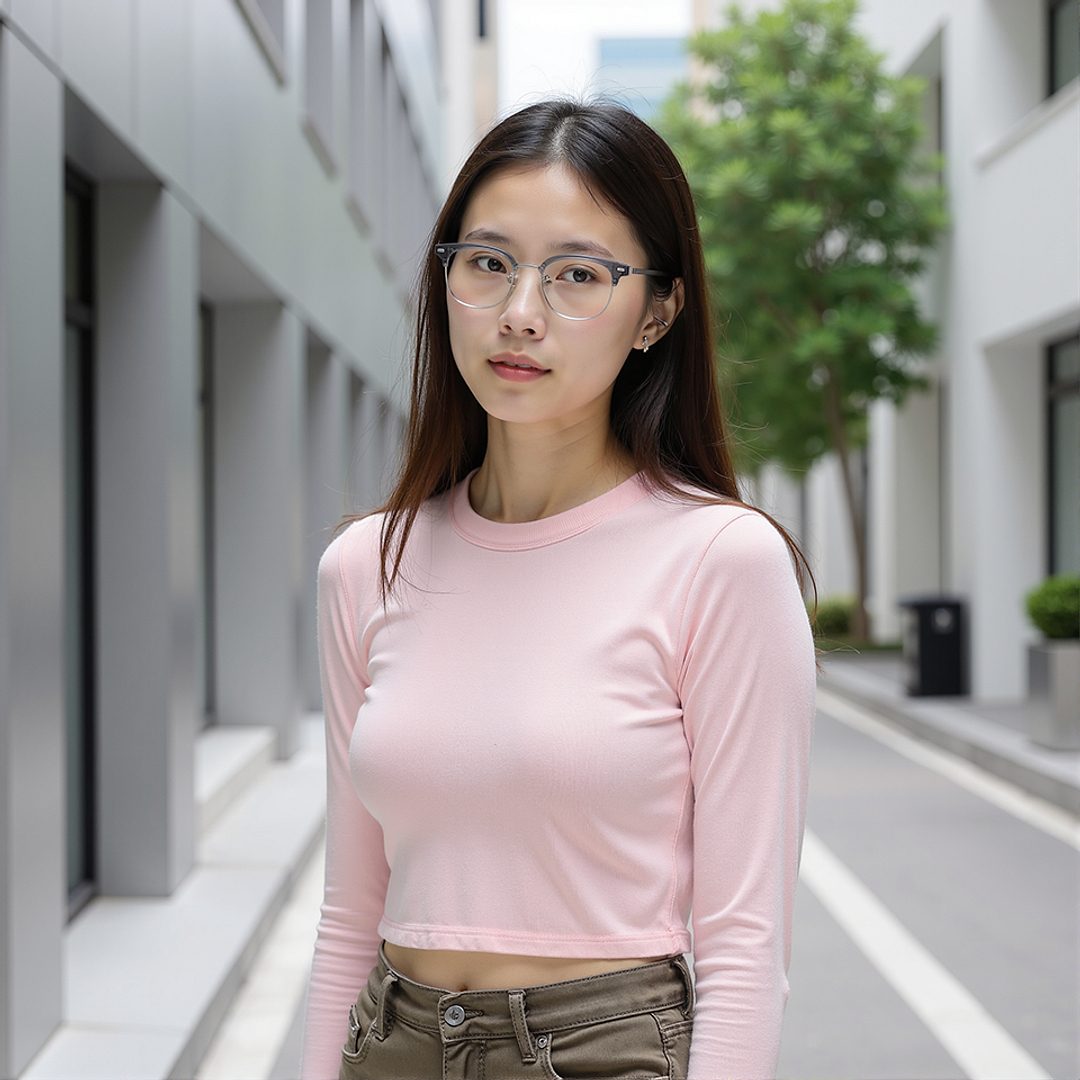 Lenskart Gray Transparent Full Rim Clubmaster right side