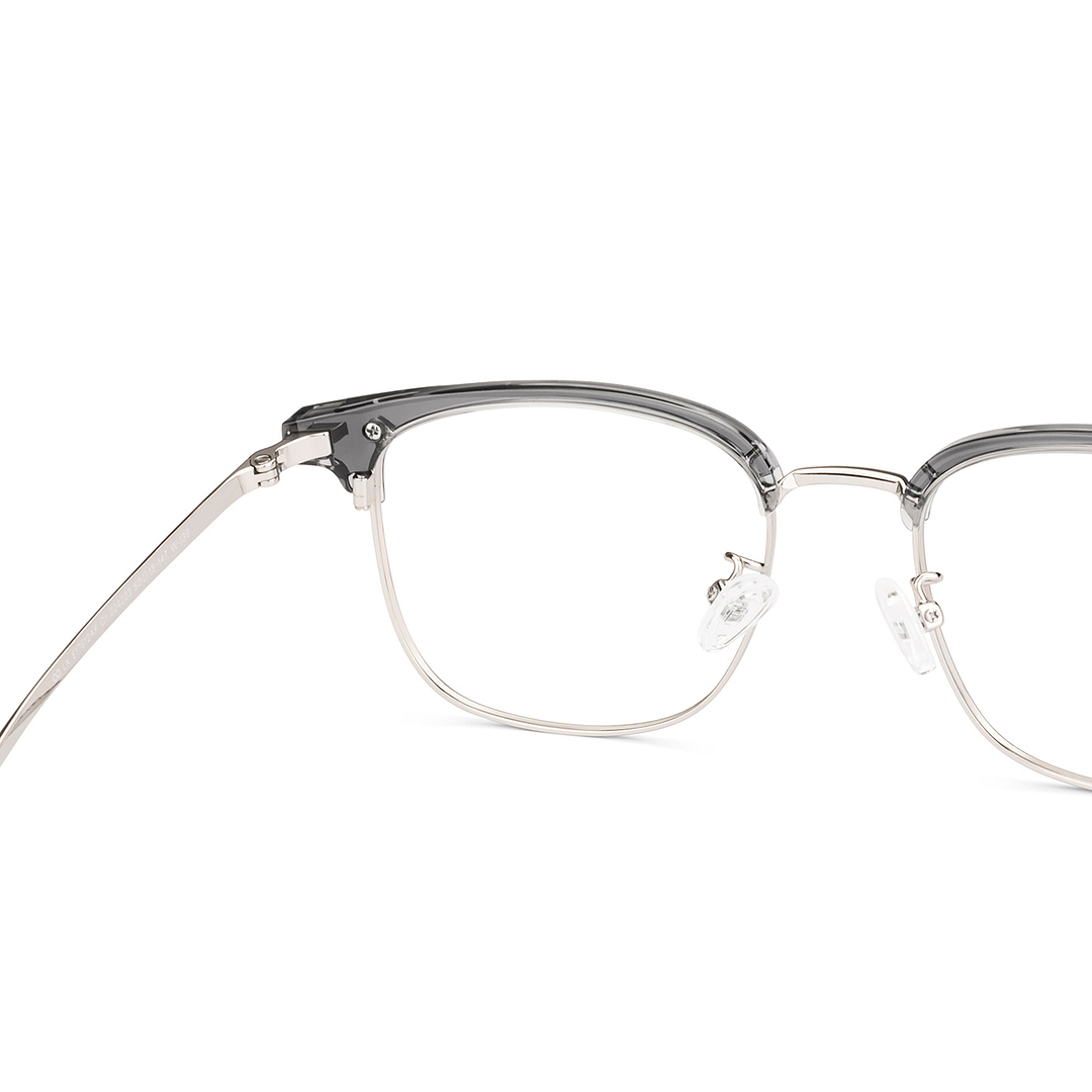 Lenskart Gray Transparent Full Rim Clubmaster right side