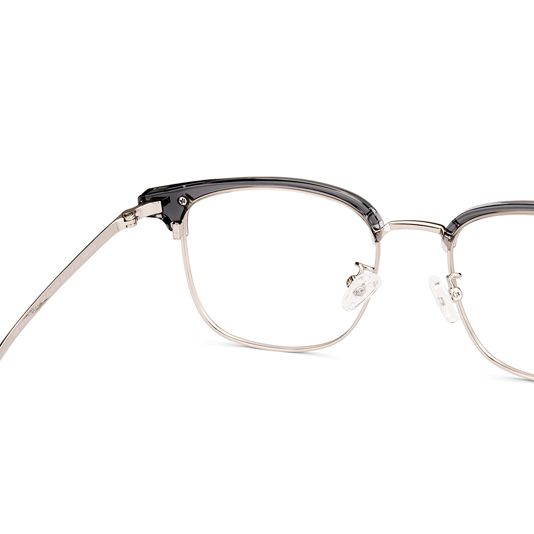 Lenskart Gray Transparent Full Rim Clubmaster right side