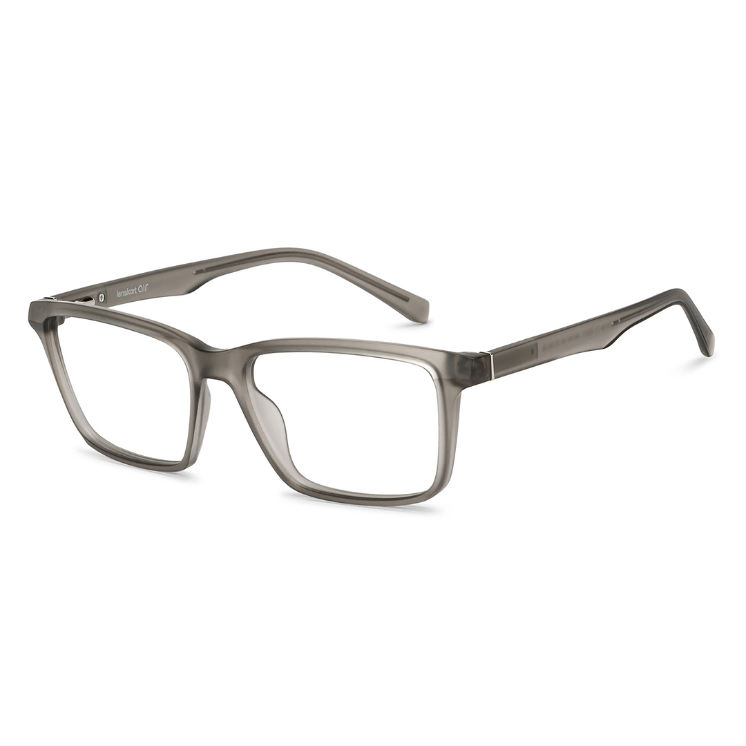 Lenskart Air Online Gray Transparent Full Rim Rectangle right side