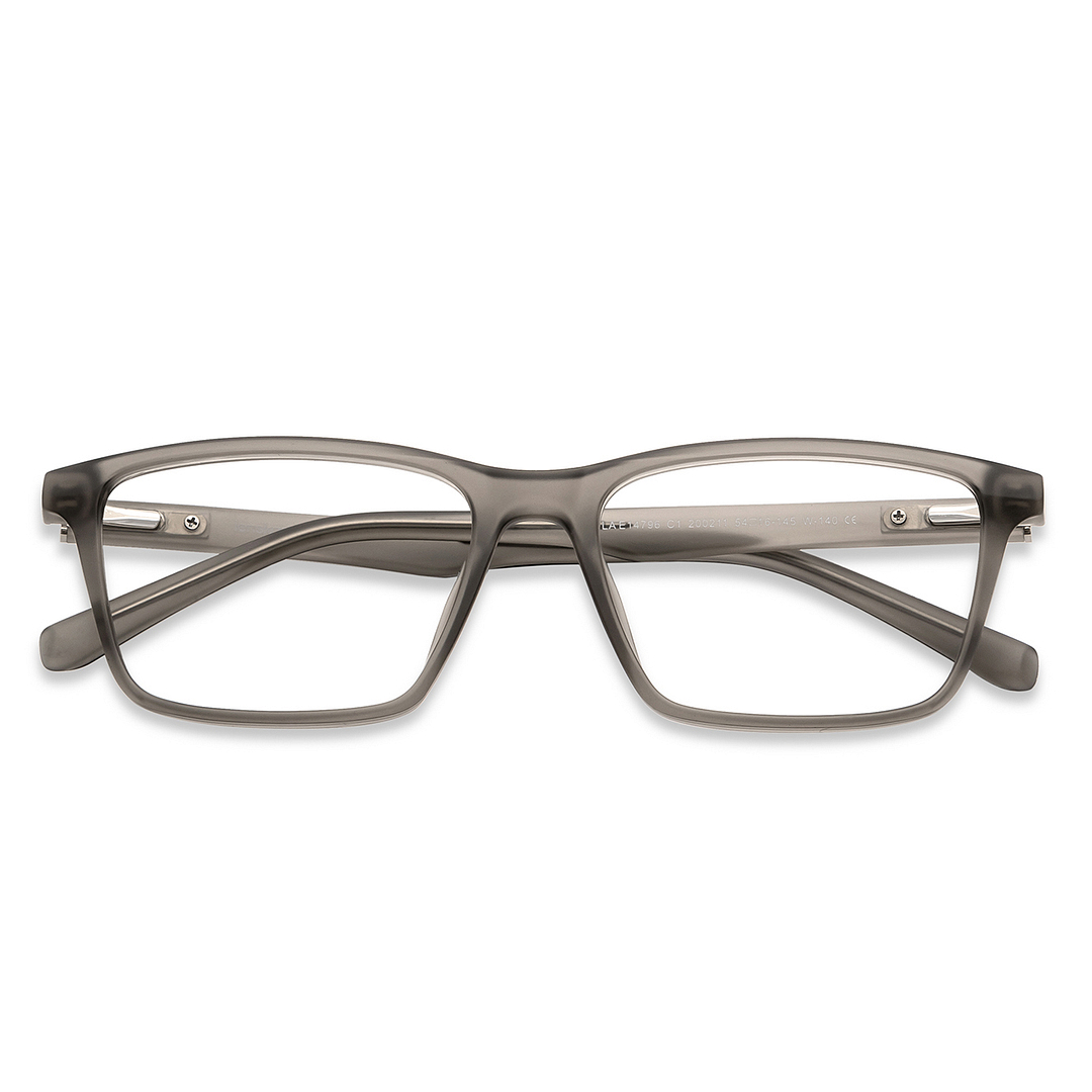 Lenskart Air Online Gray Transparent Full Rim Rectangle left side