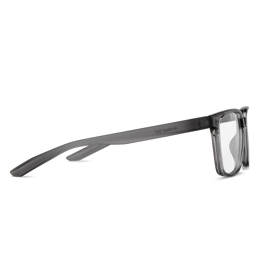 Lenskart Air Gray Transparent Full Rim Square left side