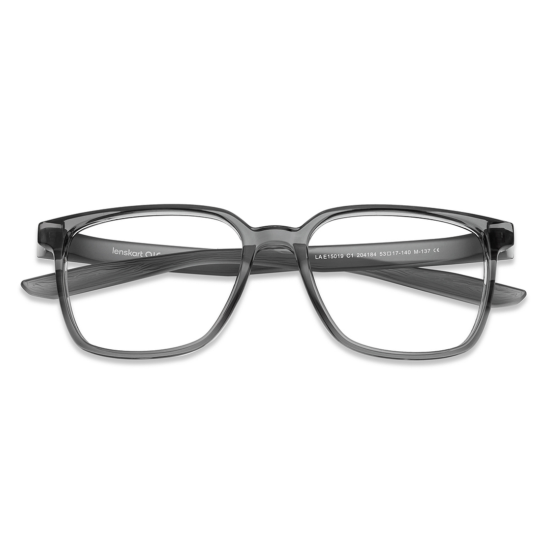 Lenskart Air Gray Transparent Full Rim Square left side