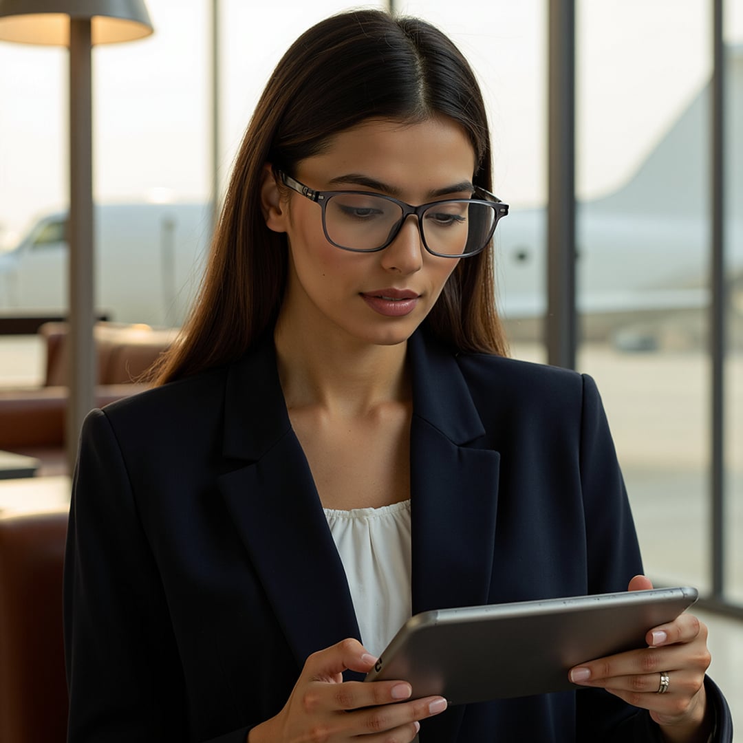 Lenskart Air Gray Transparent Full Rim Rectangle right side