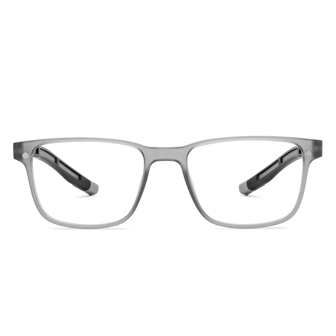 Lenskart Air Gray Transparent Full Rim Square left side