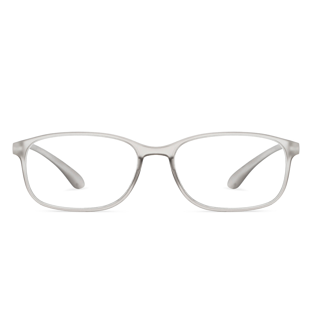 Lenskart READERS Gray Gray Transparent Full Rim Rectangle Lenskart READERS LR E13698 Only for 1 5 Prefitted Powers left side