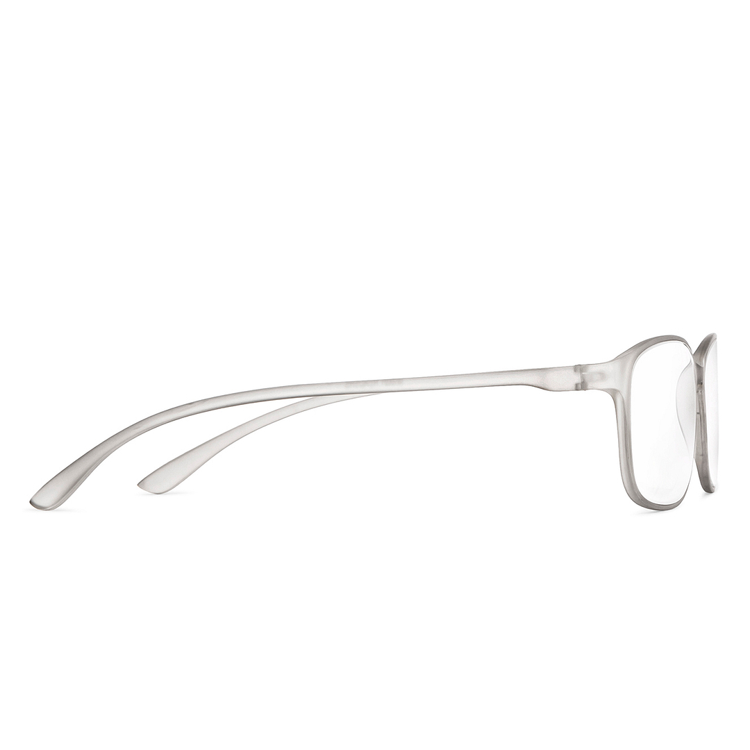Lenskart READERS Gray Gray Transparent Full Rim Rectangle Lenskart READERS LR E13698 Only for 1 5 Prefitted Powers left side