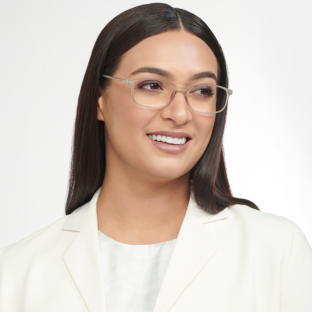 Lenskart READERS Gray Gray Transparent Full Rim Rectangle Lenskart READERS LR E13698 Only for 2 Prefitted Powers right side