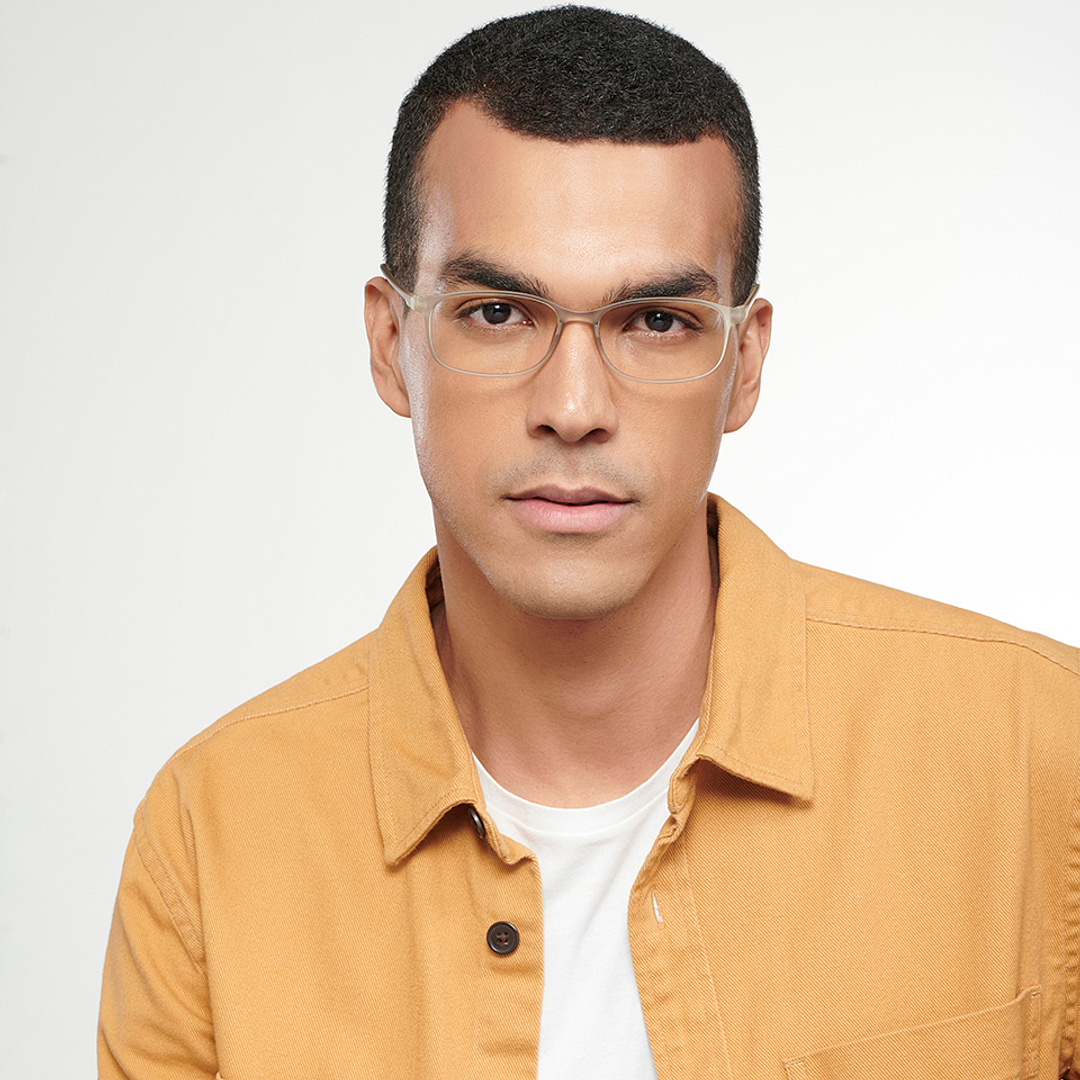 Lenskart READERS Gray Gray Transparent Full Rim Rectangle Lenskart READERS LR E13698 Only for 2 Prefitted Powers right side