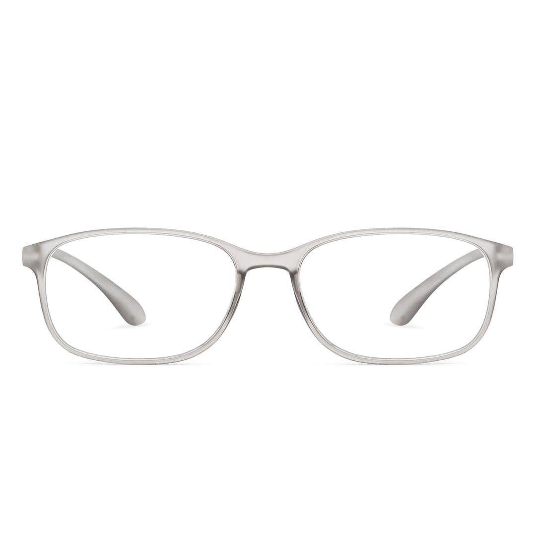 Lenskart READERS Gray Gray Transparent Full Rim Rectangle Lenskart READERS LR E13698 Only for 2 Prefitted Powers left side