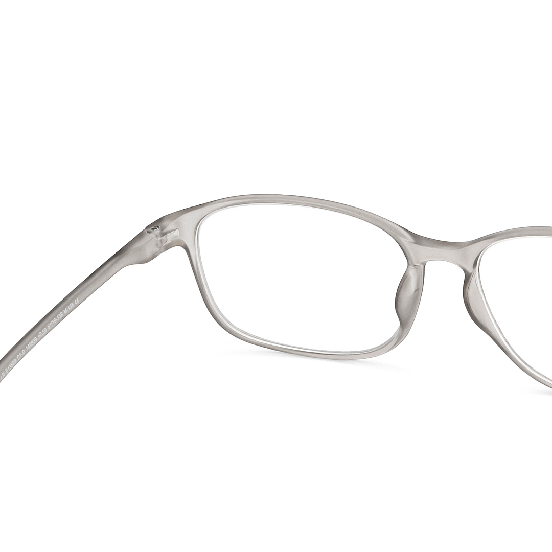 Lenskart READERS Gray Gray Transparent Full Rim Rectangle Lenskart READERS LR E13698 Only for 2 5 Prefitted Powers left side