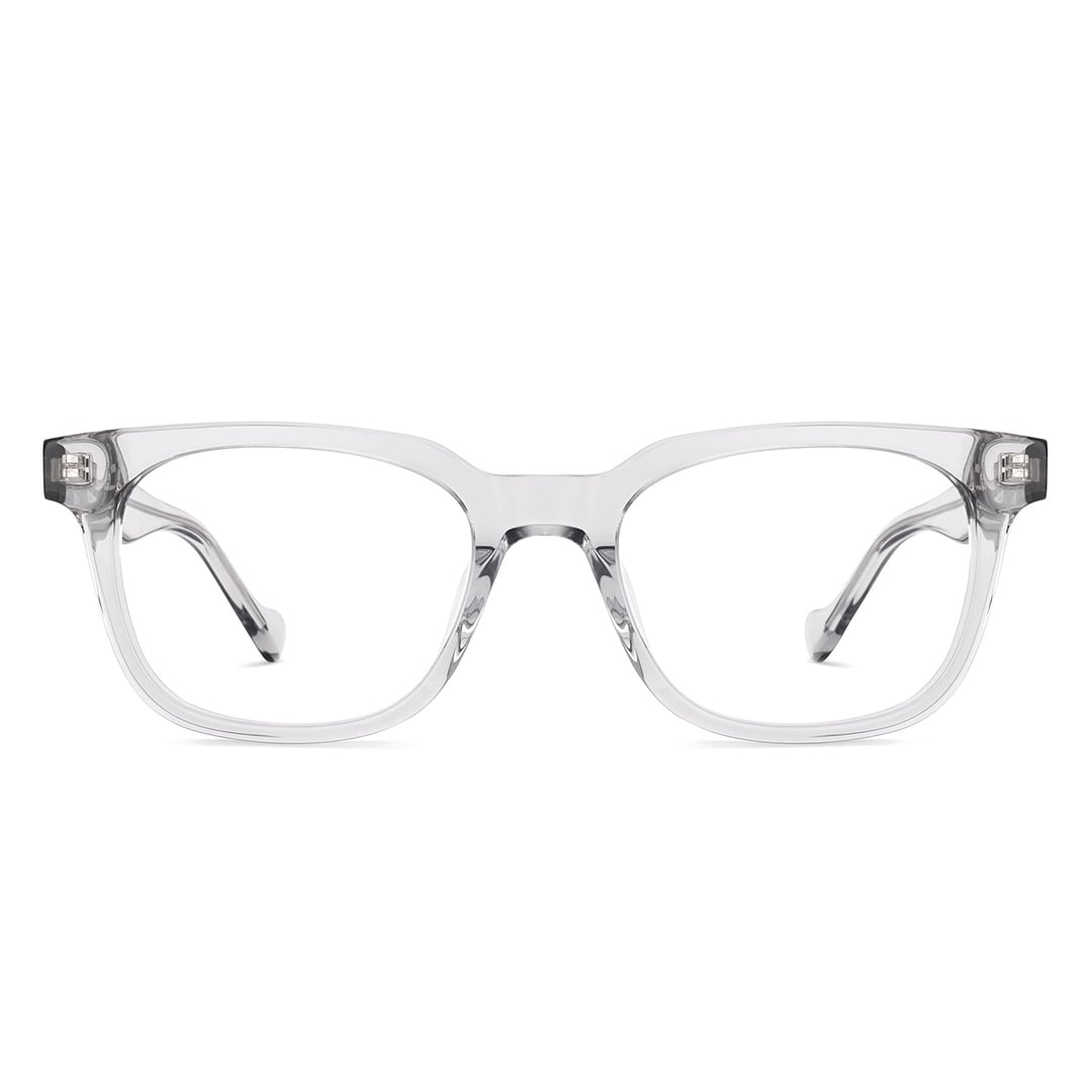 Lenskart Grey Transparent Full Rim Rectangle left side